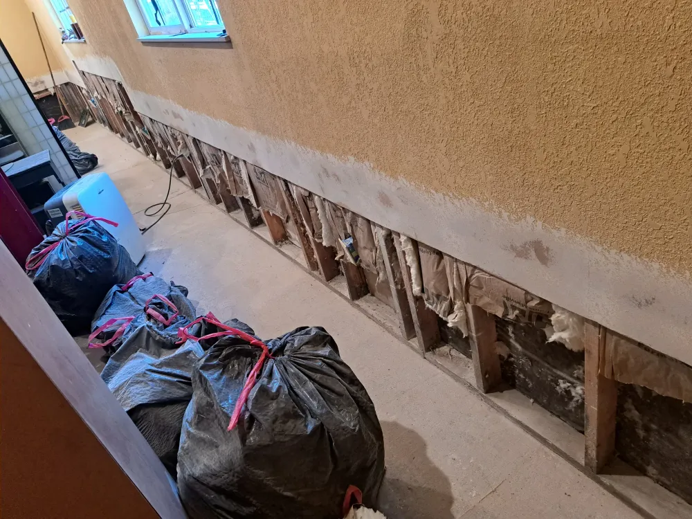 Garage water damage image